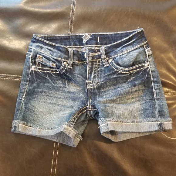 Rhinestone cross shorts - Picture 1 of 2